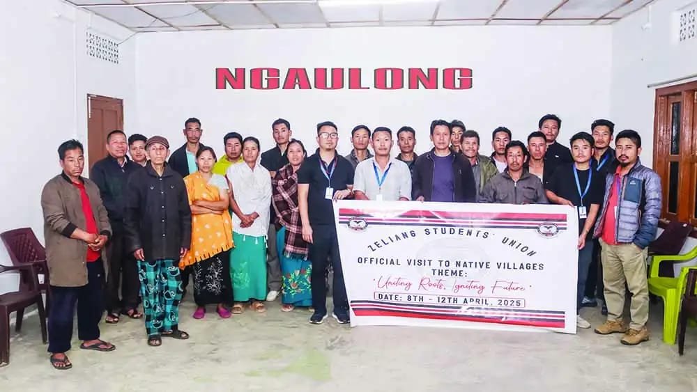 Zeliang Students' Union Nagaland (ZLSUN) Concludes First Phase of Native Village Visitation in Peren District