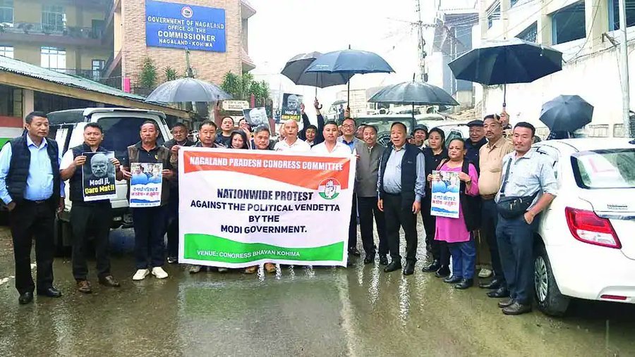 Counter-Protests Erupt in Nagaland Over National Herald Case