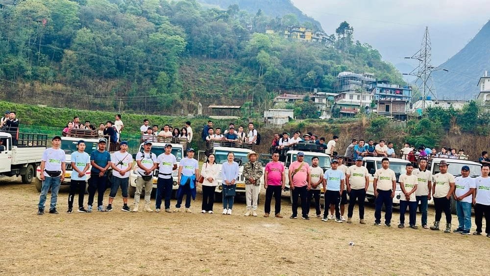 Volunteers Unite for Dzükou Valley Cleanliness Drive on Earth Day