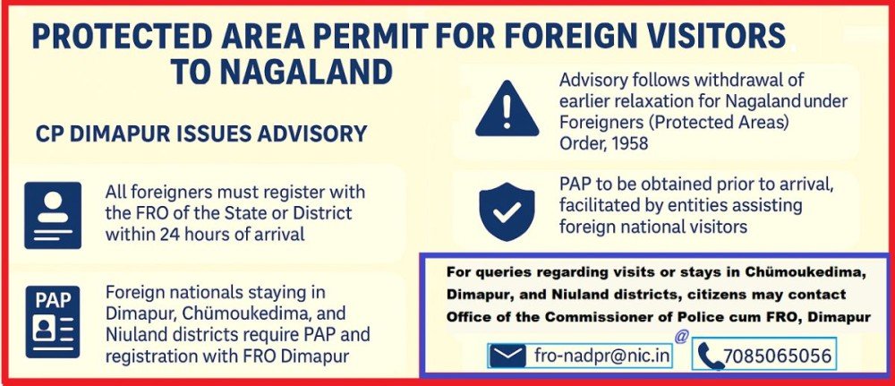 New Rules for Foreigners Visiting Nagaland