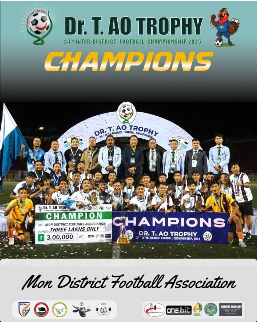 Mon District Wins Dr. T. Ao Trophy 2025 in Thrilling Finale Against Niuland
